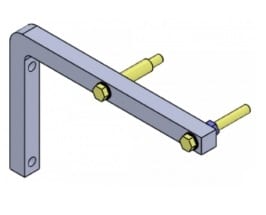 Vertical Brackets for GUARD Commercial Air Curtain