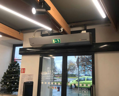 Sonniger Guard Commercial Air Curtain (LPHW, electric or ambient air)